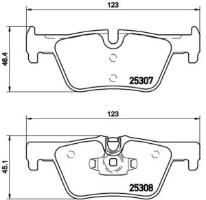 Klocki hamulcowe BREMBO P06071 34216850569