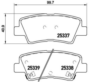 Klocki hamulcowe BREMBO P30067 583021RA30