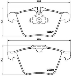 Klocki hamulcowe BREMBO P36027 2C2Z14096