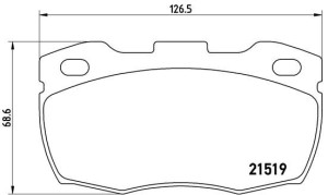 Klocki hamulcowe BREMBO P44005 SFP000260
