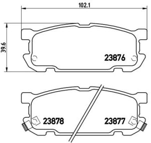 Klocki hamulcowe BREMBO P49030 N0Y72648ZA