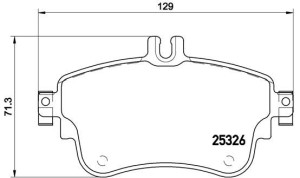 Klocki hamulcowe BREMBO P50094 64204820
