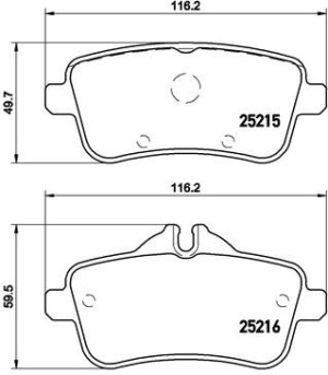 Klocki hamulcowe BREMBO P50101 64203520
