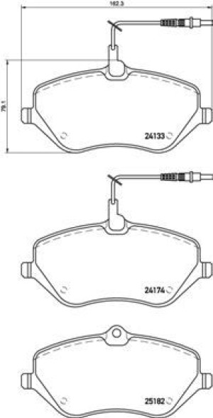 Klocki hamulcowe BREMBO P61119 24133185