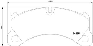 Klocki hamulcowe BREMBO P65026 95835193930