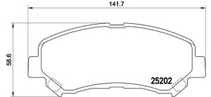 Klocki hamulcowe BREMBO P79028 5581057L50