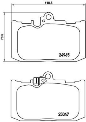 Klocki hamulcowe BREMBO P83131 446530410
