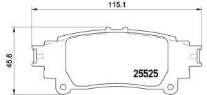 Klocki hamulcowe BREMBO P83132 446630280