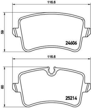 Klocki hamulcowe BREMBO P85118 4G0698451