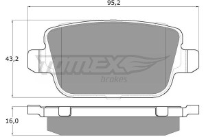 Klocki hamulcowe TOMEX 1448 1459408
