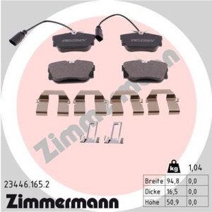 Klocki hamulcowe ZIMMERMANN 23446.165.2 23516170