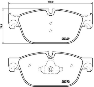 Klocki hamulcowe BREMBO P61107 425473