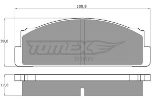 Klocki hamulcowe TOMEX 1023 20073.17.3
