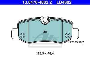 Klocki hamulcowe ATE 13.0470-4882 4474200120