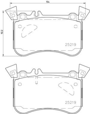Klocki hamulcowe BREMBO P50121 0004204100