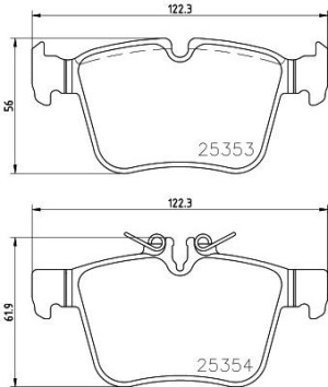 Klocki hamulcowe BREMBO P50122 0084201320