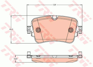 Klocki hamulcowe TRW GDB2131 4M0698451F