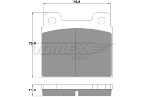 Klocki hamulcowe TOMEX 1018 20011150