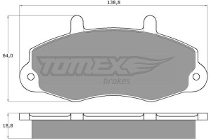 Klocki hamulcowe TOMEX 1066 21470190