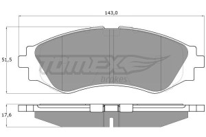 Klocki hamulcowe TOMEX 1074 23234168
