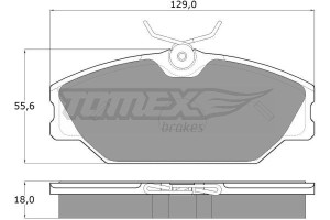 Klocki hamulcowe TOMEX 10761 20919180