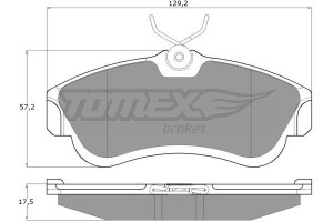 Klocki hamulcowe TOMEX 1095 21546175