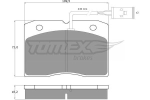 Klocki hamulcowe TOMEX 1140 21048182