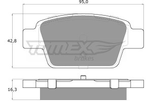 Klocki hamulcowe TOMEX 1251 23714160