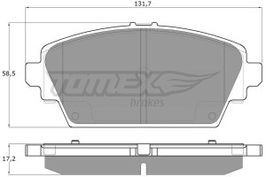 Klocki hamulcowe TOMEX 1294 23094166
