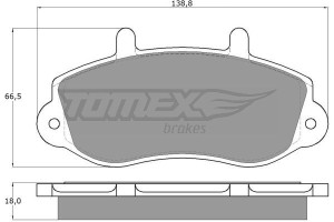 Klocki hamulcowe TOMEX 1301 23302178
