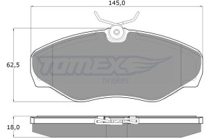 Klocki hamulcowe TOMEX 1308 23099184