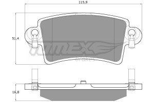 Klocki hamulcowe TOMEX 1352 23669168