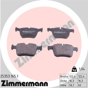 Klocki hamulcowe ZIMMERMANN 25353.165.1 0084201320
