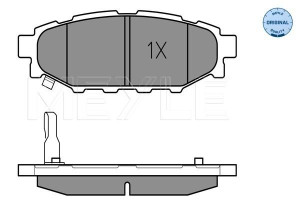 Klocki hamulcowe MEYLE 0252427114/W 26696AG010