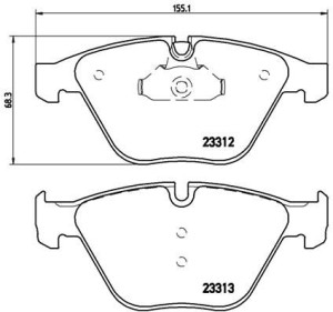 Klocki Hamulcowe Przód BREMBO Xtra P06054X 34116794915