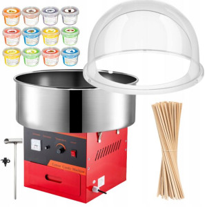Maszyna Do Waty Cukrowej 935w +patyczki Cukier 12x
