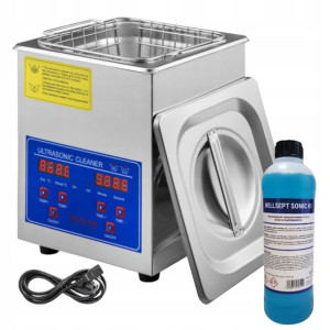 Myjka Ultradźwiękowa 2l 60w 40khz Z Koszem +płyn