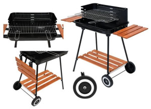 Na Majówkę Grill Węglowy Z Półkami Ruszt 53x33cm