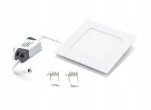 Panel Led Gere Podtynkowy Plafon Kwadrat 6w 3000k