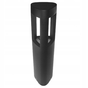 Lampa Ogrodowa Stojąca Słupek Led Czarny 50cm