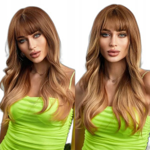 Peruka blond ombre kasztan peruki Jak naturalna