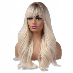 Peruka PLATYNOWY jasny blond peruki Jak naturalna