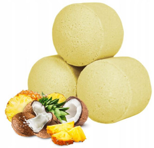 KULE DO KĄPIELI musujące PINA COLADA domowe spa 1szt 11g