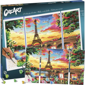 CreArt Paryż Panorama Malowanie Po Numerach Ravensburger 20134