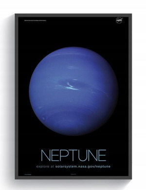 Planeta Neptun NASA plakat Neptuna 40x60 PREMIUM