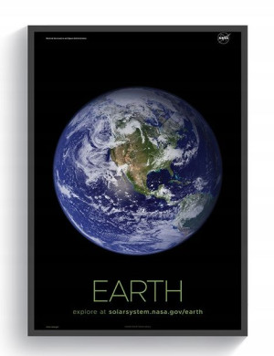 Planeta Ziemia NASA plakat 40x60 PREMIUM