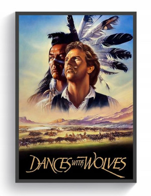 Tańczący Z Wilkami Costner plakat 40x60cm Premium