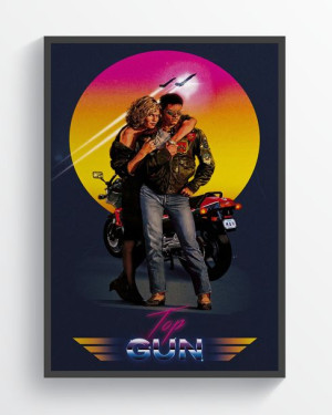 Top gun plakat filmowy klasyk obraz 60x90 PREMIUM