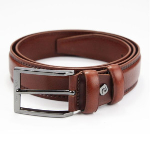Męski pasek Pierre Cardin VNG 090 GF skóra naturalna camel