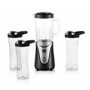 Blender kielichowy w zestawie z bidonami 3 szt.